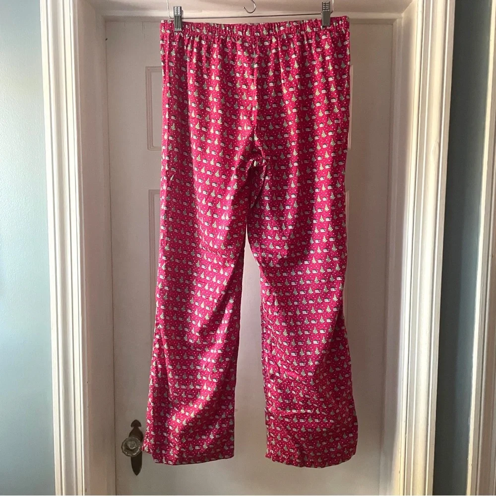 Vineyard Vines Women's Winter Santa Whale Holiday Tree Lounge Pant Size S